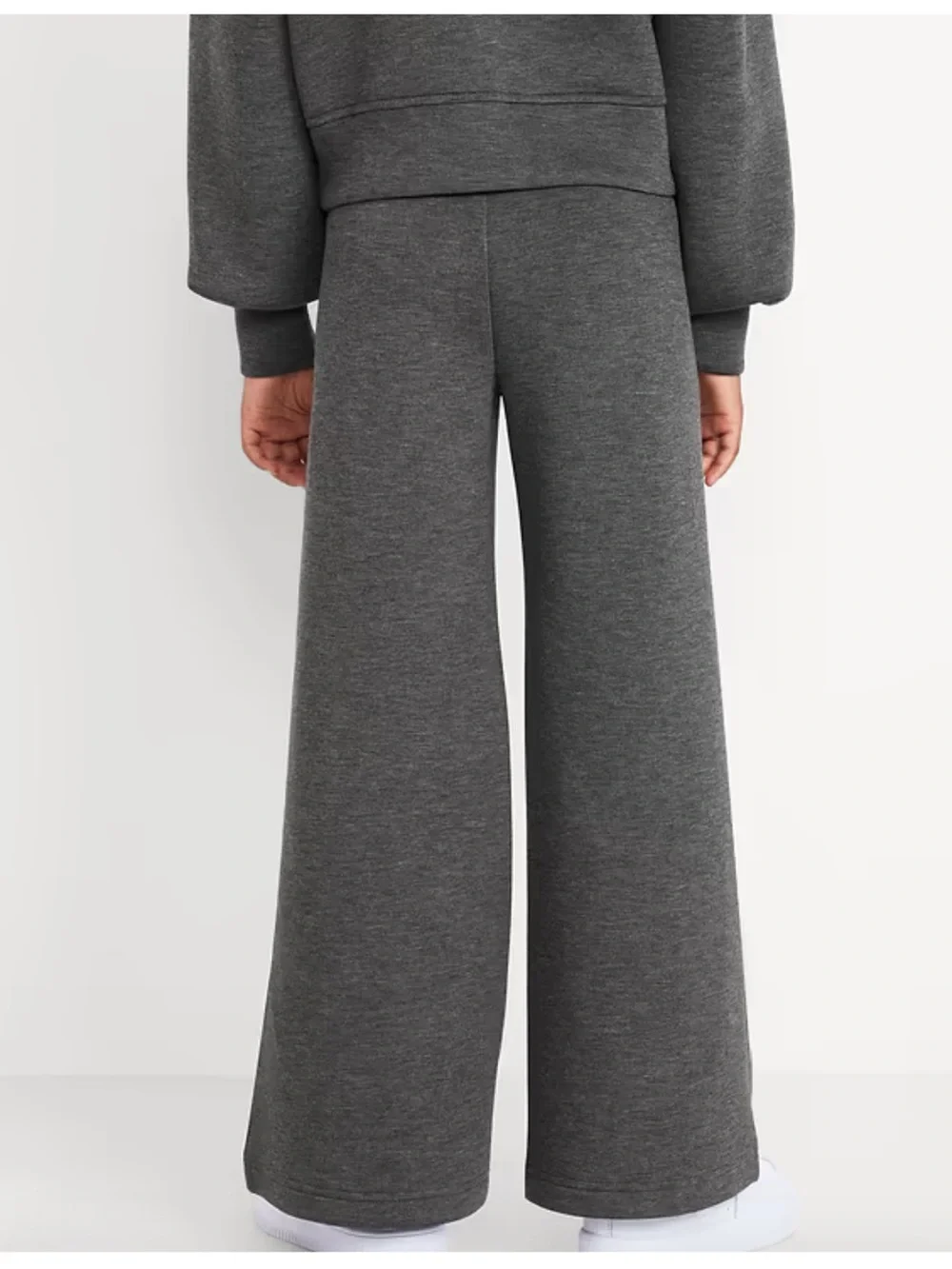 Girls bounce fleece wide leg sweatpants